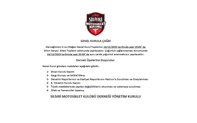 5 nci Olağan Genel Kurul Çağrı 